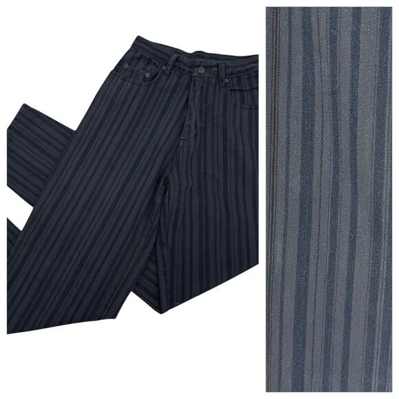 Vintage 90’s Pepe Jeans High Rise Vertical Stripe Denim 28x34